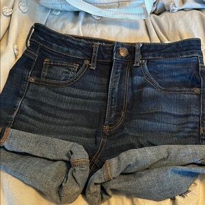 Denim High-Waisted Shorts